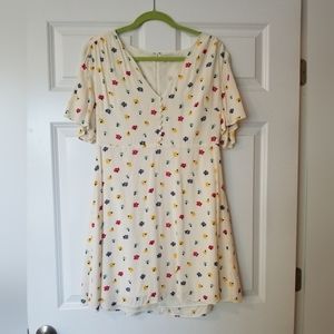 Madewell Flutter sleeve floral dress